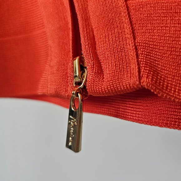 Guess by Marciano Burnt Orange Bandage dress w/Straps - Picture 6 of 8